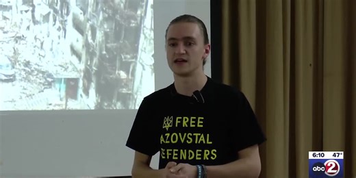 Ukrainian exchange student speaks to Oshkosh West students