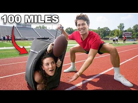 Surviving 100 Miles in a Suitcase ft. Ben Azelart