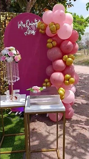 Hermosa Decoración para 15 años.#15años #quinceañera #decoration #decoração
