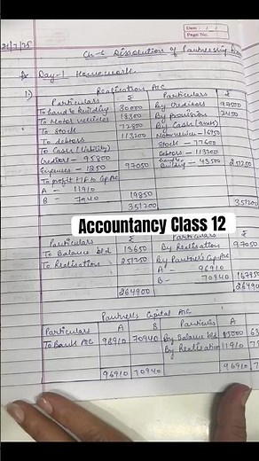 Avoid such mistakes |Dissolution of Partnership firm | Class 12 Accountancy #commercestudents
