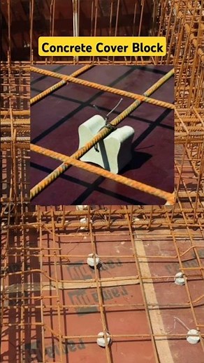 RCC Cover Block in Column Beam, Slab and Footing. #construction #concreteblocks