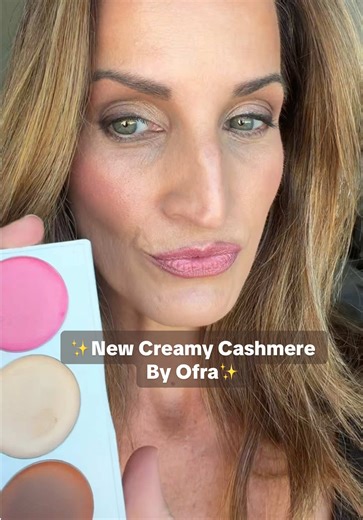 Blush, bronze & highlight all in a new cream formula trio that melts into the skin for the prettiest glow!@OFRA Cosmetics, LLC -Creamy Cashmere #creammakeup #creamycashmere #ofracosmetics #newmakeupproduct #makeuptrio
