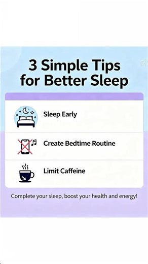 3 Simple Tips for Better Sleep – Daily Habits for Restful Nights