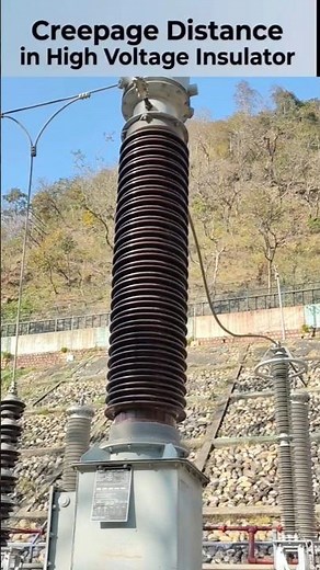 Creepage Distance in High Voltage Insulator #trending #enginiring #electrical #shorts #science