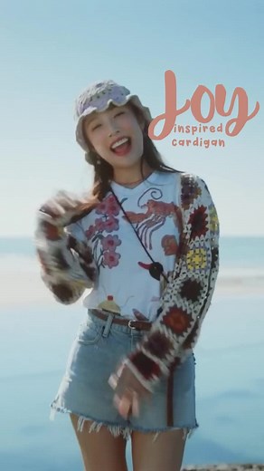 back with a cardigan inspired by @redvelvet_smtown #Joy! Stream #Hello now 😡 #handmade #outfit #crochet