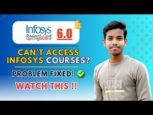 Infosys Springboard 6.0 || Can't Access Courses in Infosys || Infosys || Internship ||