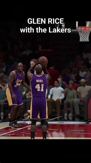 GLEN RICE on the LAKERS! 2000 Championship team. Playing Bulls-Lakers Game 1!