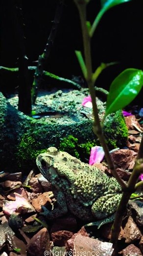 Raindrops awaken a frog's tiny world.🌧️🐸 #shorts #shortvideo