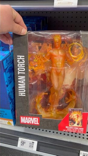 HUMAN TORCH McFARLANE TOYS MARVEL STATUE #toyhunt #marvel #mcfarlanetoys #walmart #happyhunting