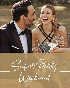 8.6K views · 54 reactions | Throw the bubbles on ice, because party season is officially in full swing! From fashion to beauty, celebrate this festive season in style. Save 25% on selected full-priced women’s fashion, shoes and accessories, plus offers on beauty, home and more. This weekend only, shop now: bit.ly/2OJYyPF | David Jones | Facebook