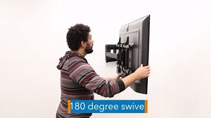 Mount-It! Long Arm TV Mount, Full Motion Long Extension Wall Bracket with 38.5 inch Extension,TV Wall Mount Fits Screens 40, 50, 55, 60, 65, 70, 75, 80 Inch, Max VESA 600x400 Compatible, Holds 121 Lbs