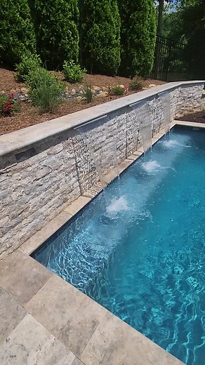 24" Sheer Descent Waterfalls for Stunning Pool Designs