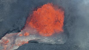 Aerial View Exploding Volcanic Hot Magma Stock Footage Video (100% Royalty-free) 1018444117 | Shutterstock