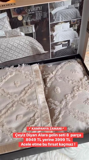 Çeyiz Diyarı on Instagram: "✨ Alara Gelin Seti 8 Parça – Cappucino 🤍💫 Çeyiz hazırlıklarının en özel ve zarif seti ile tanış! Şık detayları ve uyumlu parçalarıyla yeni başlangıçlara romantik bir dokunuş kat 🌸🛏️ 🧵 Öne Çıkan Özellikler: ✔️ 8 parça uyumlu tam set 🎁 ✔️ Cappucino tonuyla sıcak ve sofistike stil ☕ ✔️ Nevresim, çarşaf ve uyumlu parçalarla bütünlük 🛌 ✔️ Günlük kullanımda rahat ve konforlu 🌿 ✔️ Çeyiz için ideal, uzun ömürlü kumaş ✨ 📦 Kampanyalı fiyat 💛 🚚 Ücretsiz kargo 🎉 💌 De