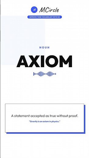 Learn English: What is Axiom? | Vocabulary Shorts