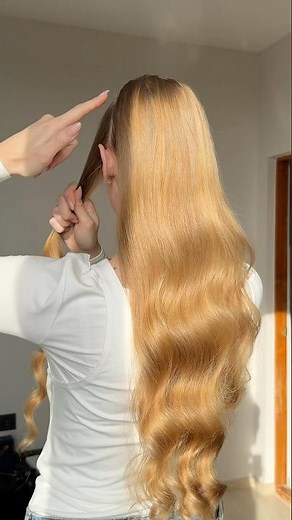 Easy cute ponytail😍 #hairstyle #ponytail #easyhairstyle #schoolhairstyles #hairtok