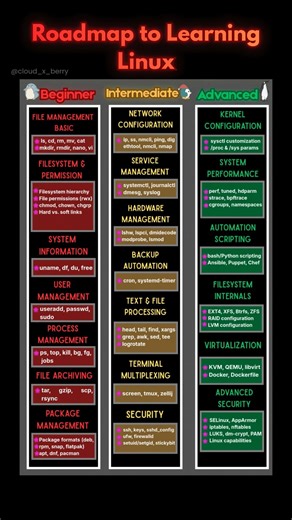 Linux Skills You MUST Learn in Order |#linux #codinglife #programming