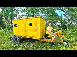 Building an Electric Motorcycle Camper From Scratch - Full Build + Overnight Adventure