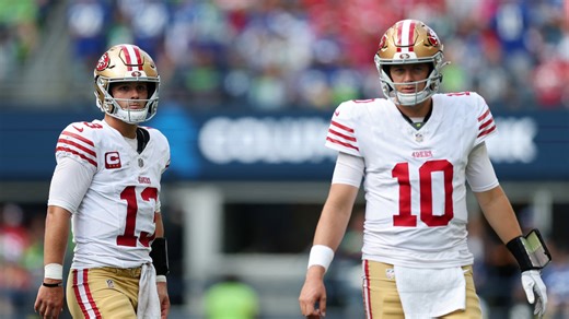 Do the 49ers have a quarterback controversy between Mac Jones, Brock Purdy?