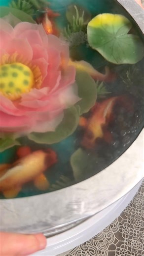 2.4K views · 32 reactions | Lotus 3D jelly art cake | AKI 3D JELLY CAKE | Facebook