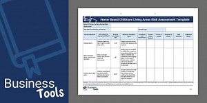 Home-Based Childcare Living Areas Risk Assessment Template