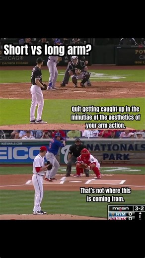 Should you have a short arm action? Should you have a long arm action? You’re looking at the wrong thing in my opinion. The arm doesn’t create the throw. It’s responding to what the rest of the system is doing. How the torso moves, when rotation happens, how energy is transferred—that’s what shapes the arm action. What people call “short” or “long” is just how that shows up. Mostly just elbow flexion at different moments, not something you need to micromanage. “Dead arm” doesn’t mean do nothing.