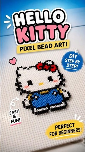 Pixel Art Magic: DIY Hello Kitty Perler Beads! 🎀✨