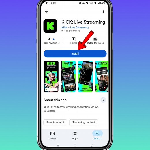 How To Install Kick Live Streaming App On Android