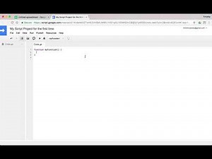 Script Editor: Introduction to Programming with Google Sheets 07-B
