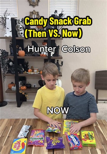 Brothers VS. Sisters Candy Snack Grab Challenge Game! THEN VS. NOW! 🤗🥰🥹😂 #siblings #familygames #familyfun #familytime #foodgame