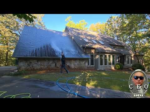 How to wash a roof and what chemical