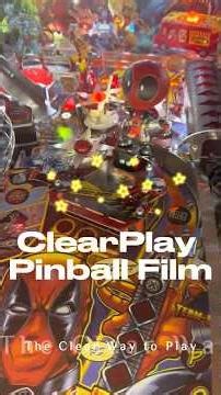ClearPlay Pinball Film Easy Eliminates All Backglass and Display Reflections on the Playfield Glass!