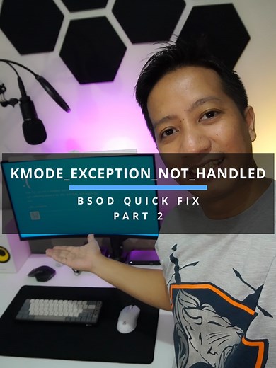 KMODE_EXCEPTION_NOT_HANDLED Bsod quick fix PART 2 #bsod #pc #troubleshooting #pcfix #bluescreenofthedeath #windows #pctips