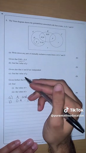 A Level Maths Paper 3 Venn Diagrams Overview