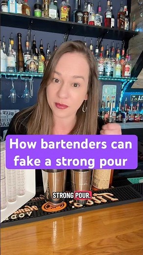 How Bartenders Fake a Strong Pour (Bartender trick explained)