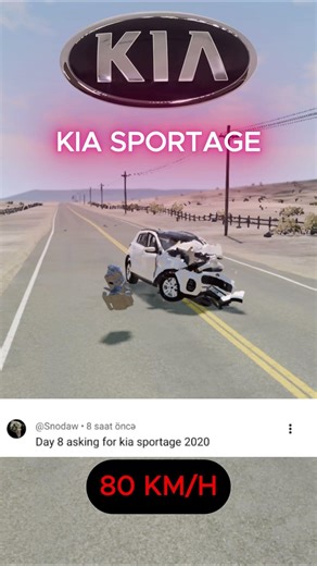 KIA SPORTAGE Crash Test 💥🤯🚗 #recommended #KIA #SPORTAGE