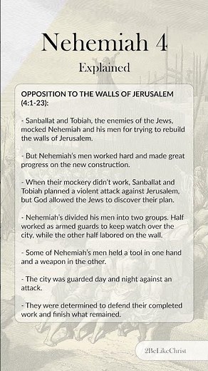 Nehemiah 4 Bible Study and Explanation