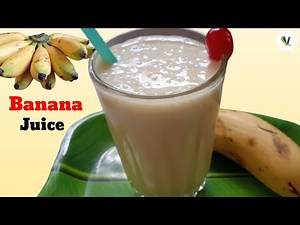 Banana Juice Homemade | How to Make a Banana Milkshake .