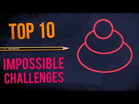 DRAWING without lifting the pencil 🧠 Top 10 challenges like the SNOWMAN