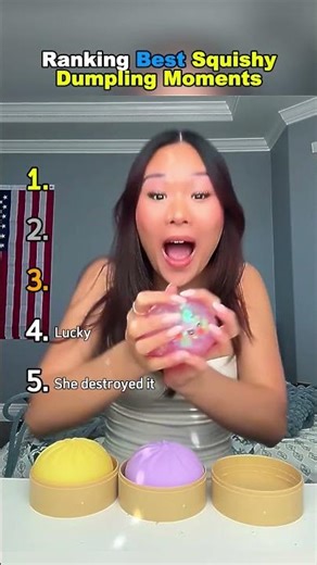 Top 5 Best Squishy Dumpling Unboxing Reactions #unboxing #shorts #squishydumpling