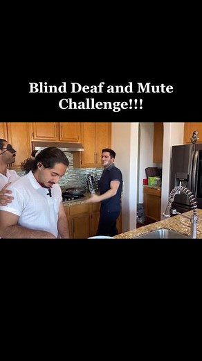 Trying to make a lasagna dish without our senses…Watch the full video on our YouTube!!! #fyp #idiotsandwich #lasagna #teamwork