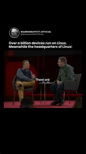 Warren Buffett Quotes & Advice on Instagram: "Today, Linux — the open-source operating system kernel — runs on billions of devices globally. It’s the foundation of Android smartphones, powering more than 3 billion active devices worldwide as of the latest estimates. ￼ Beyond phones, Linux dominates: • Almost all of the world’s servers and cloud infrastructure • Every one of the top 500 fastest supercomputers • Embedded systems from smart TVs to cars to space hardware • Millions of IoT and edge d