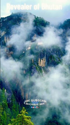 “The breathtaking Tiger’s Nest Monastery in Paro, Bhutan — perched on a cliffside at 3,000 meters.