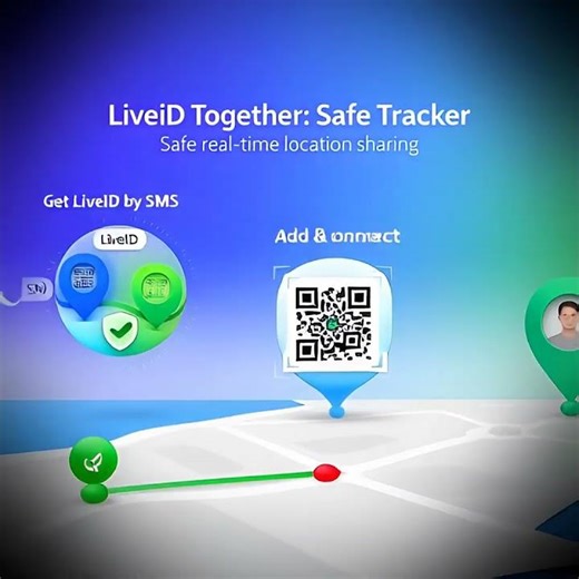 LiveID Together: Safe Tracker - Safe real-time family location pin sharing — QR IDs, mutual consent