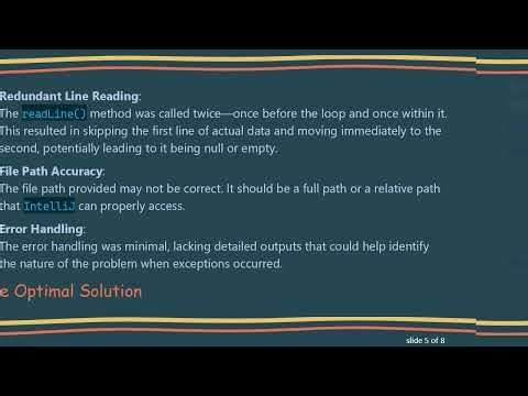 Troubleshooting IntelliJ CSV File Import Issues: How to Ensure Your Data Loads Correctly