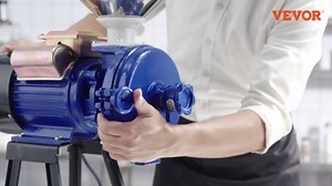 VEVOR Electric Grain Mill Grinder, 3000W Spice Grinders, Commercial Corn Mill with Funnel, Thickness Adjustable Powder Machine, Heavy Duty Feed Flour Cereal Mill Wheat Grinders, Dry Grinder