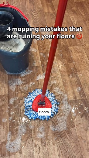 These 4 mopping mistakes = slowly ruining your floors 💥🪣 Follow for more cleaning hacks to keep your floors spotless & damage-free ✨ #cleaninghacks #floorcare #cleaningmotivation #instaclean #cleanfloors #cleaningtips #homehacks | Homeaglow