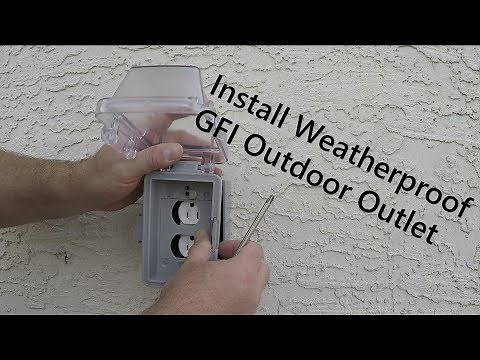 How to Install an Exterior Outlet on a Foundation and Tie-In to Main Panel From Start to Finish