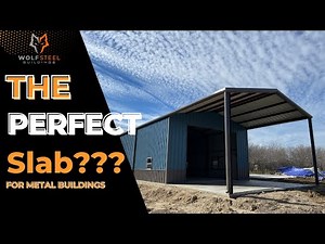 #1 Way to do a Concrete Slab for a Weld Up Metal Building | Notch Detail | WolfSteel Buildings