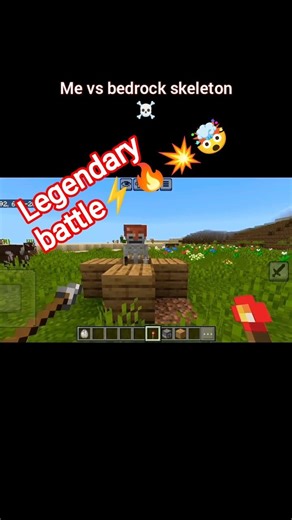 fighting the true final boss of minecraft bedrock☠️🔥💥🤯 #minecraft #minecraftskeleton #mcpepvp